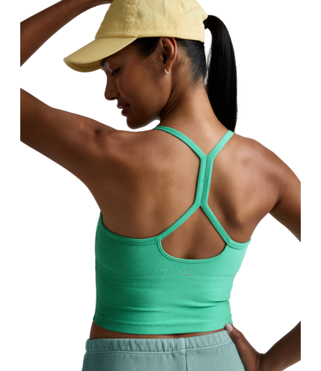 Spacedye Slim Racerback Cropped Tank- Bright Emerald Heather