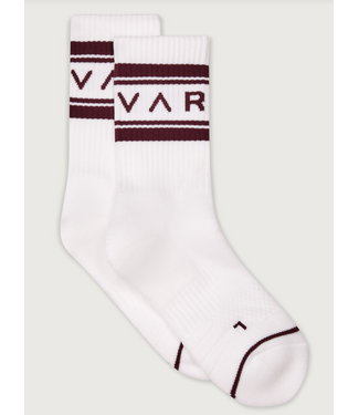 Varley Astley Active Sock- White/Port