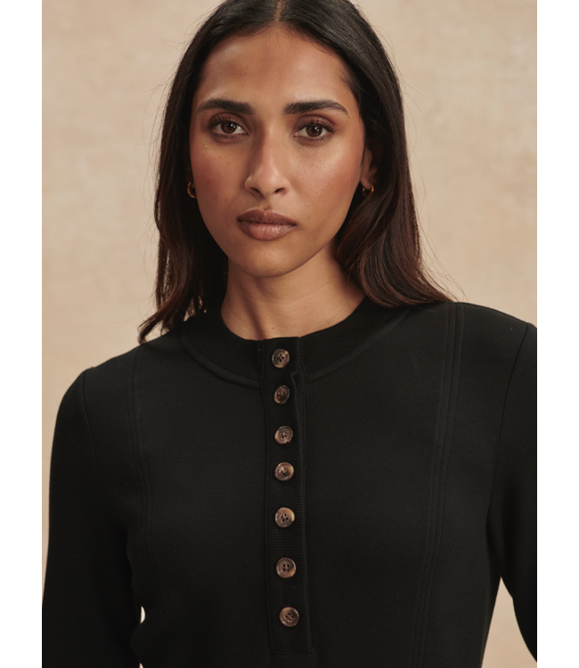 Abriella Midi Dress- Black