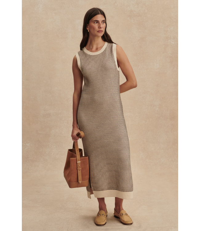 Sadia Stitch Knit Dress- Birch