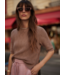 Agathe Knit Top- Brownie