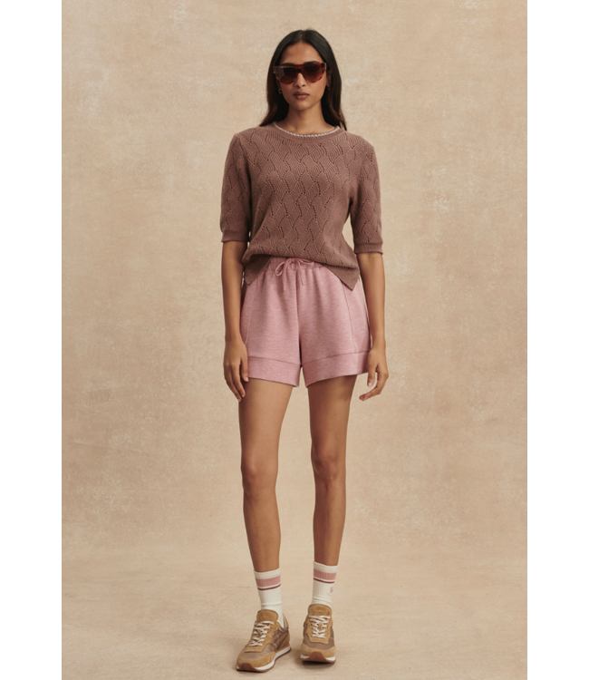 Agathe Knit Top- Brownie