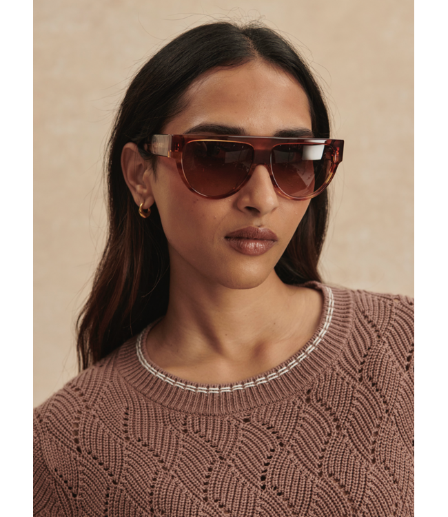 Agathe Knit Top- Brownie