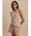 Jenson Stitch Knit Tank- Light Taupe
