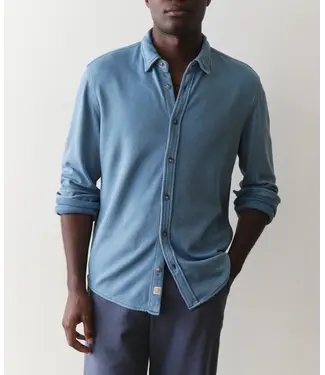 Marine Layer Pacific Stretch Shirt- Indigo