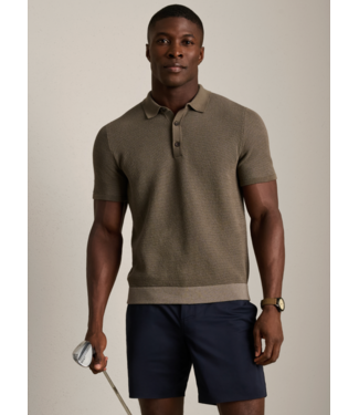 Rhone Apparel Mercer Knit Polo- Smokey Olive