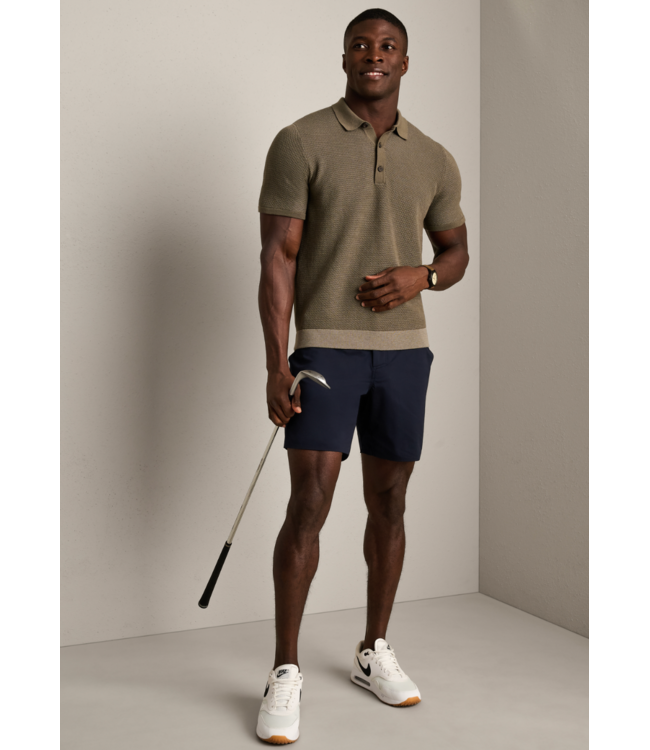 Mercer Knit Polo- Smokey Olive