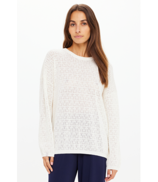 The Upside Chennai Yelena Knitted Top- Natural