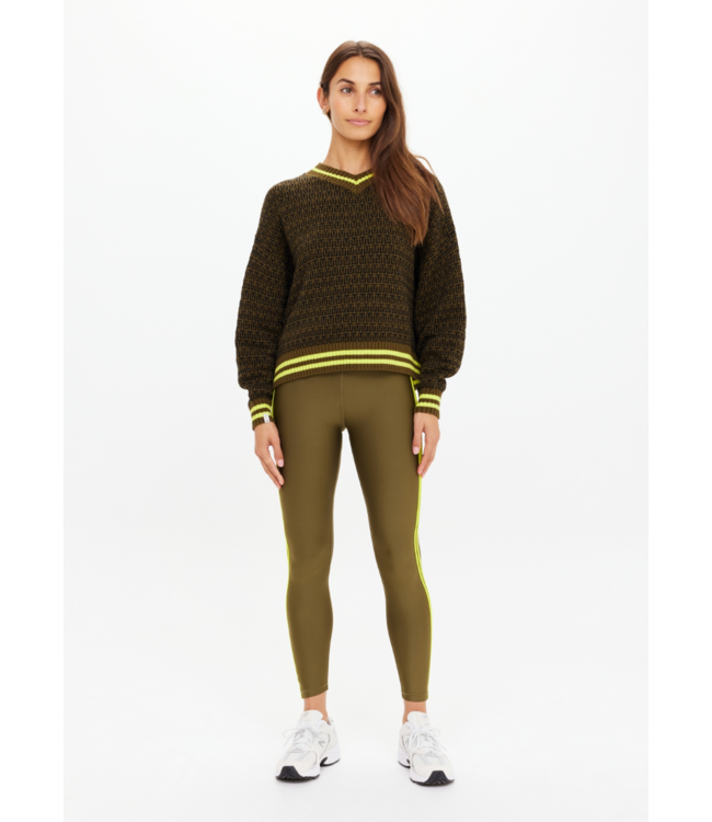 Castilla Clementine Knit Crew- Abstract