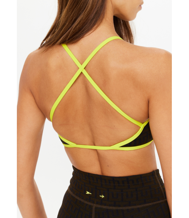 Castilla Anya Crossback Bra- Abstract/Olive