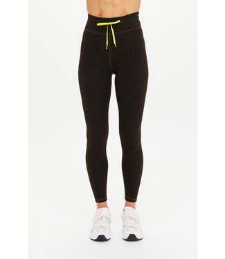 The Upside Castilla 25IN Midi Pant- Abstract/Olive