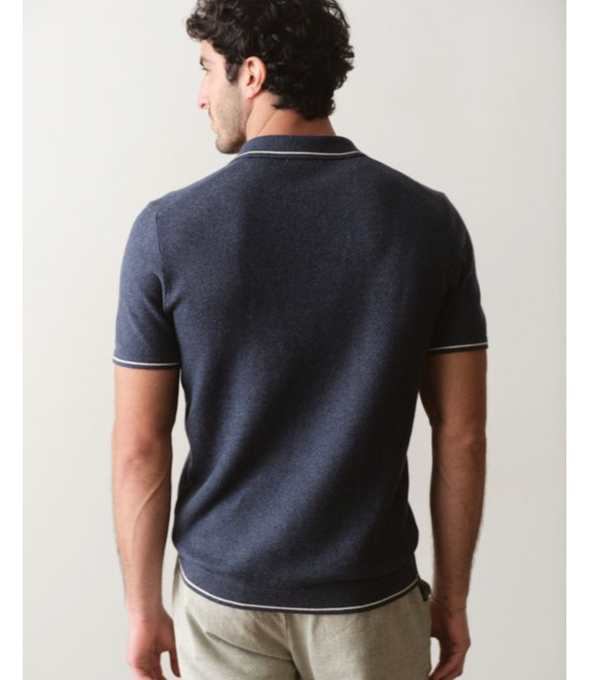 Liam Sweater Polo- Dark Indigo