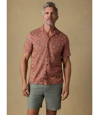 Faherty Brand SS Breeze Camp Shirt- Bright Night Fireworks