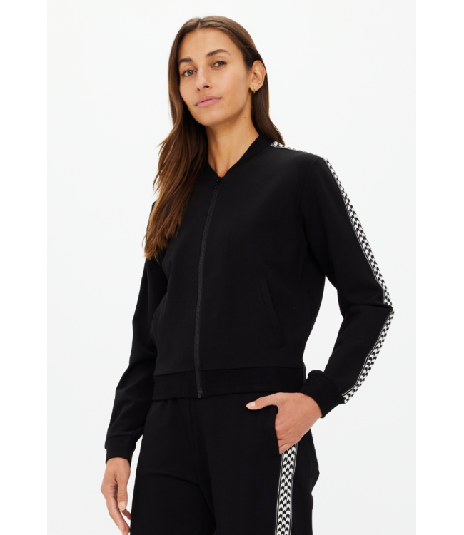 Moto Kasia Zip Through Jacket- Black