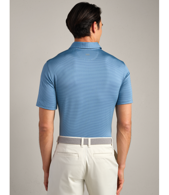 Drive Time Polo- Bright Sapphire Stripe