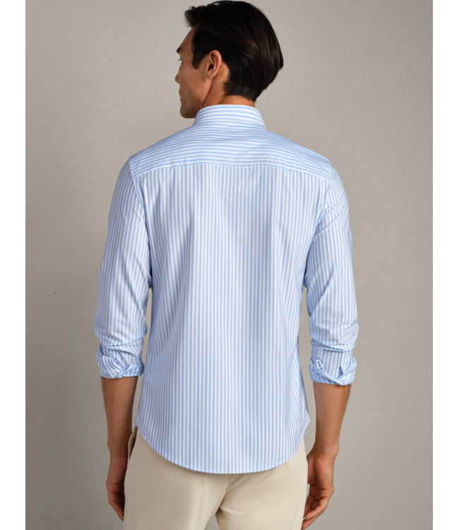 Commuter Shirt Slim Fit- Light Blue/White Vintage Stripe