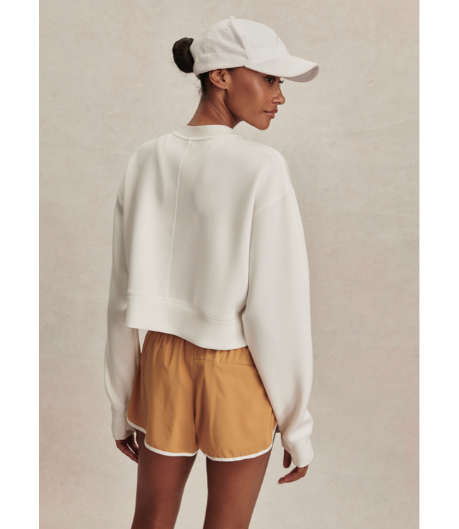 Tasmin Cropped Sweat- Snow White
