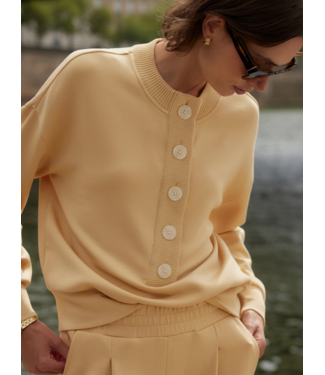 Varley Reena Button Front Sweat- Sahara Sun