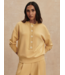 Reena Button Front Sweat- Sahara Sun