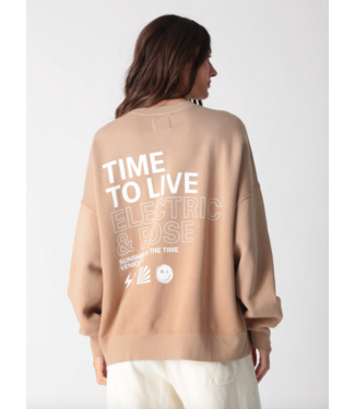 Electric & Rose Atlas Sweatshirt Time To Live- Chesnut