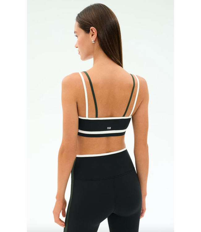 Eva Rigor Double Strap Bra- Black/Military