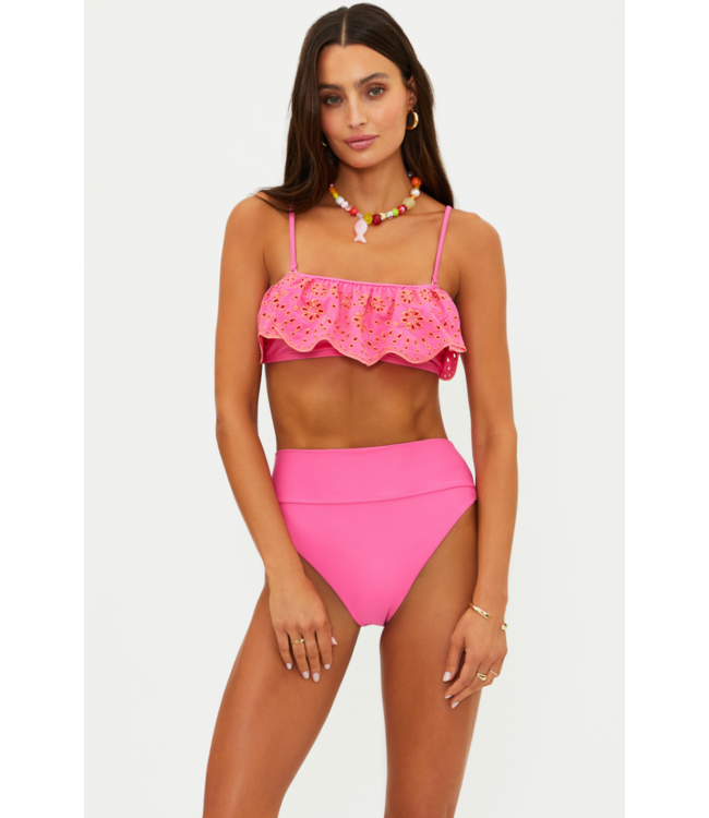 Tanvi Top- Strawberry Eyelet