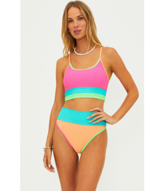 Beach Riot Eva Top & Emmy Bottom Set- Aqua Haze Colorblock