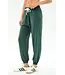 Andie Oversized Fleece Sweatpant- Military