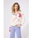 Boston Red Sox Quarter Zip W Baseball Stitch