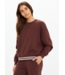 Toluca Lisel Crew Neck Sweater- Brown