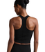 Impulse Ribbed High Neck Tank- Black Onyx