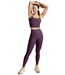 Spacedye Slim Racerback Cropped Tank- Brilliant Blackberry Heather