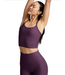 Spacedye Slim Racerback Cropped Tank- Brilliant Blackberry Heather