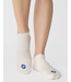 Womens Evil Eye Grip Sock- White