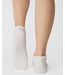 Womens Evil Eye Grip Sock- White