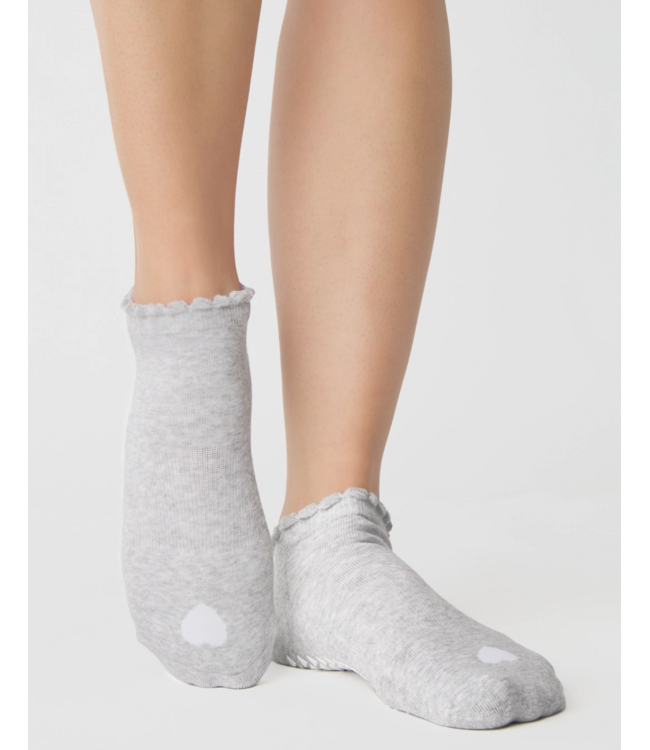 Womens Love Grip Sock- Grey