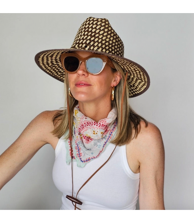 Baldiz Brown and Cream Lifeguard Hat