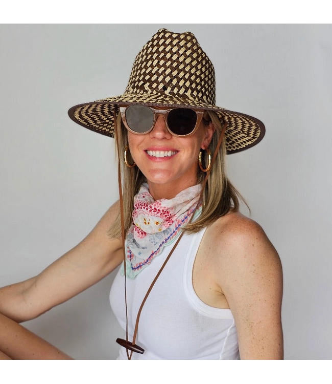 Baldiz Brown and Cream Lifeguard Hat