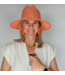 Baldiz Orange and Pink Brim Lifeguard Hat