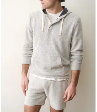 Marine Layer Portola Beach Hoodie- White/Navy