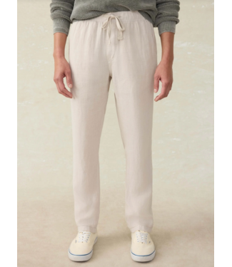 Faherty Brand Linen Drawstring Pant- Weathered Sand