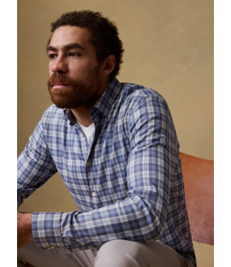 Faherty Brand Movement Monterey Shirt- Blue Isle Plaid