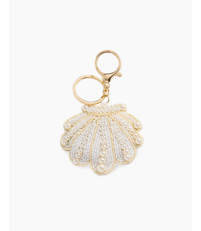 Shell Beaded Bag Charm