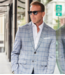 Maverick Travel Blazer- Grey Windowpane