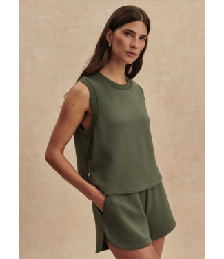 Varley Shea Crop Tank- Thyme