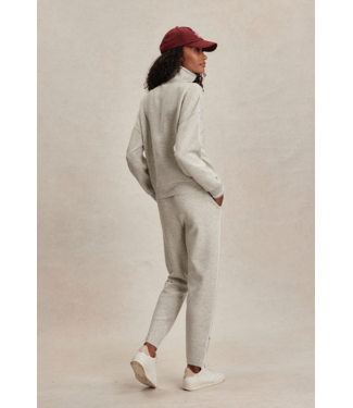 Varley Bertie Half Zip Sweat- Light Grey Marl