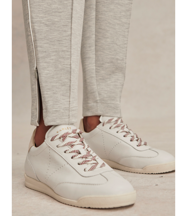 The Slim Pintuck Pant 27.5- Light Grey Marl