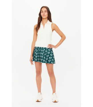 The Upside Courtship Henri Collared Top- Natural