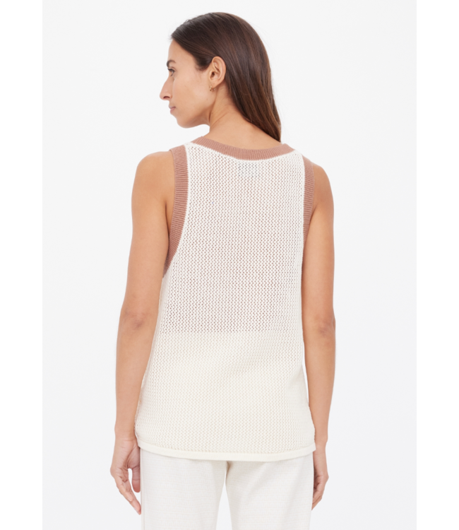 Fenway Wales Knit Tank- Natural