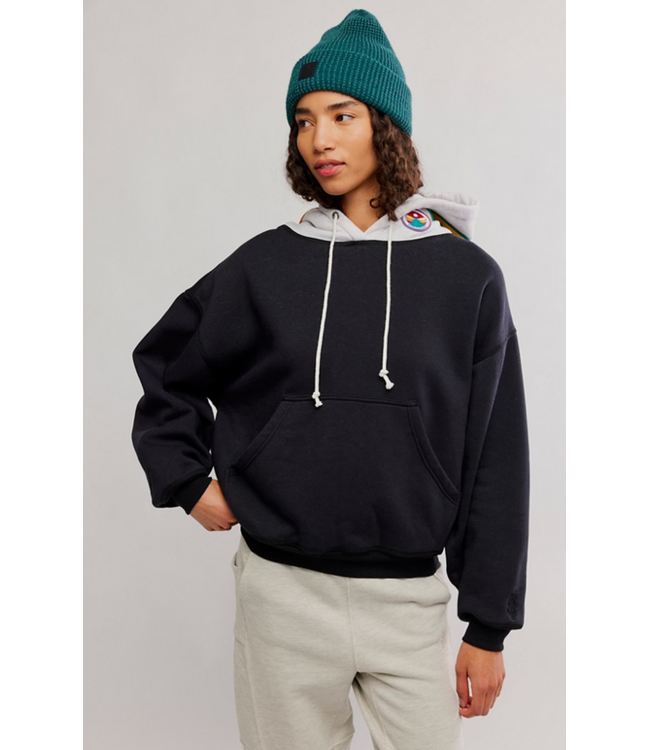 Final Call Patch Hoodie- Black